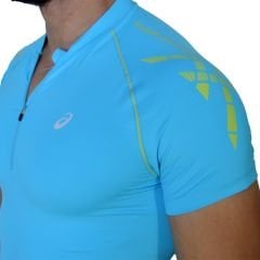 Asics MotionMuscle Fitness Koşu Outdoor A Mavi Body Tişört