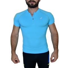 Asics MotionMuscle Fitness Koşu Outdoor A Mavi Body Tişört