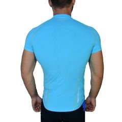 Asics MotionMuscle Fitness Koşu Outdoor A Mavi Body Tişört