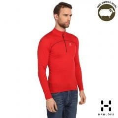 Haglöfs Zip Erkek Merino Wool Kırm Yün Termal İçlik