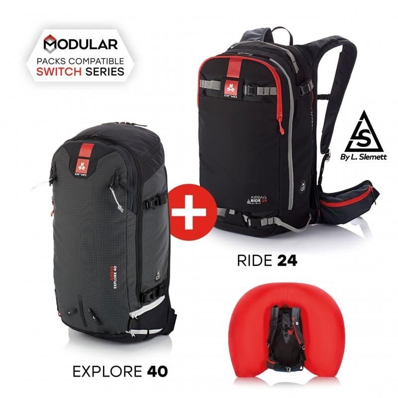 ARVA SWITCH Çanta Seti Çığ Hava Yastığı Sistemli (RIDE24+EXPLORE40) AIR1SWBUNEXT2440