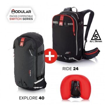 ARVA SWITCH Çanta Seti Çığ Hava Yastığı Sistemli (RIDE24+EXPLORE40) AIR1SWBUNEXT2440