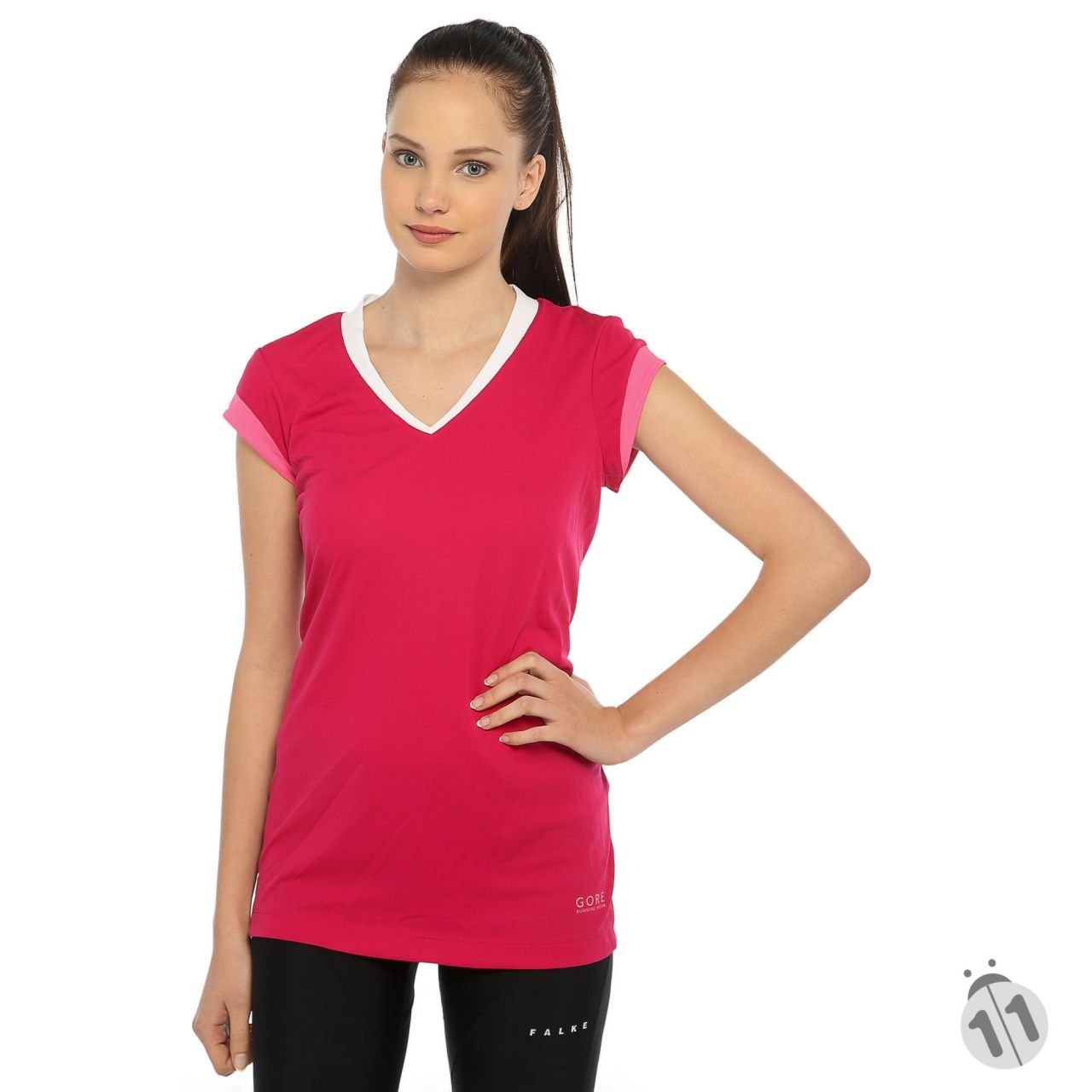 Gore-Tex Bayan ProDryFit Outdoor, Koşu, Fitness Tişört Fuşya