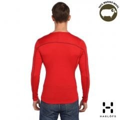 Haglöfs Erkek Merino Wool Kırmızı Yün Termal İçlik