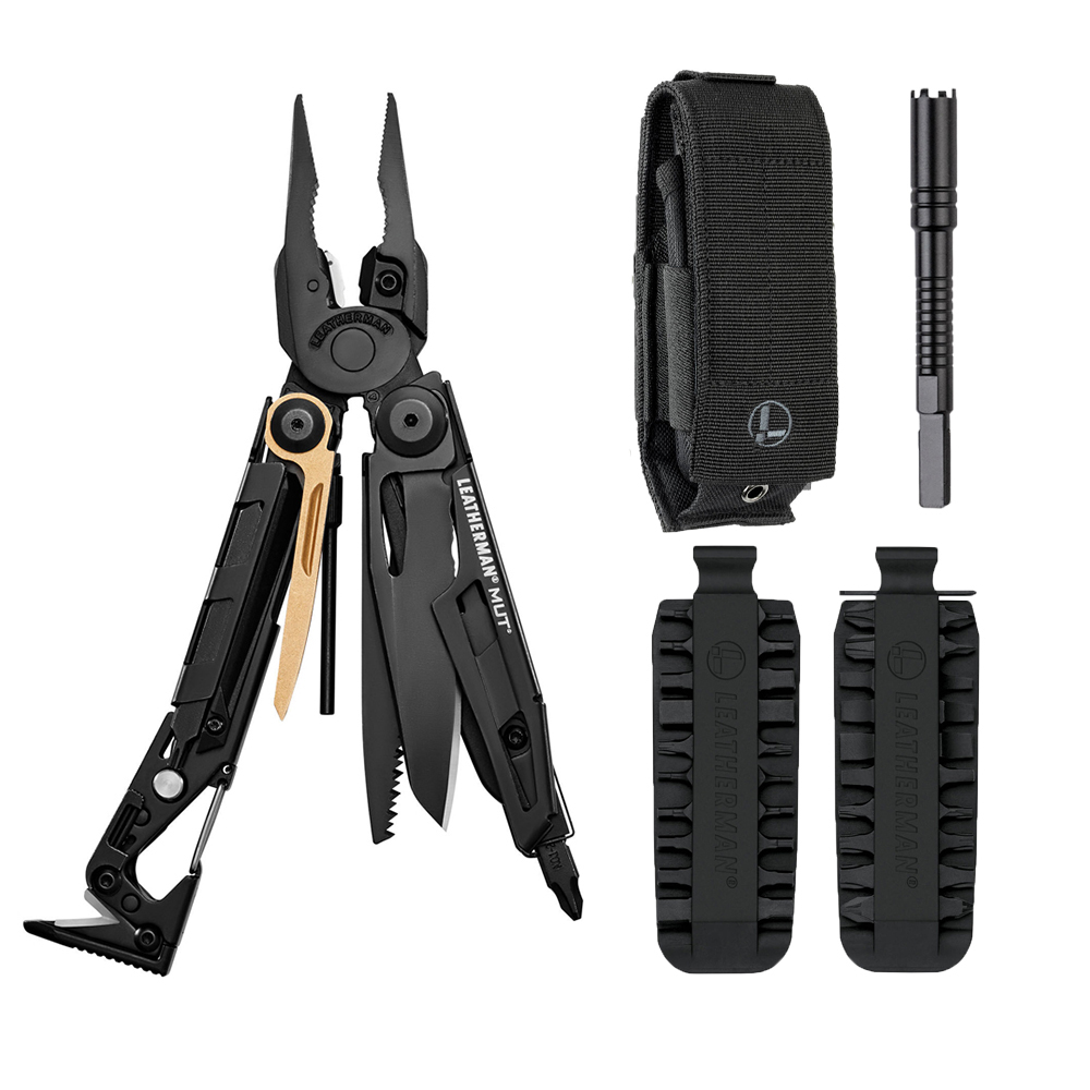 Leatherman Mut Black Yeni Seri Multitool Full Set Siyah Kılıflı