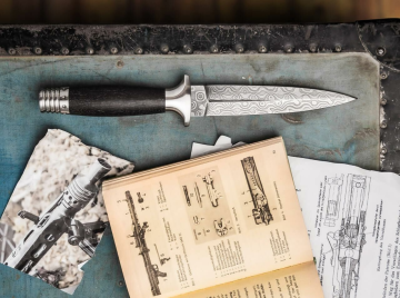 Böker Manufaktur MG-42 Damascus Dager Bıçak