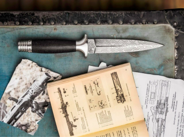 Böker Manufaktur MG-42 Damascus Dager Bıçak