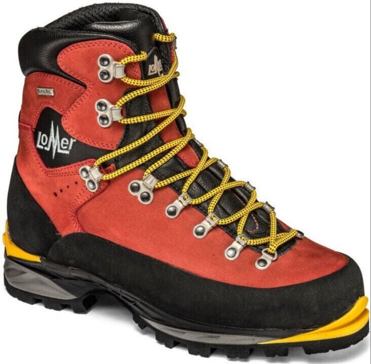 Lomer Italy Everest Carbon STX Waterproof Vibram 2,8 mm Deri Erkek Bot Red (Otomatik Krampon Uyumlu)