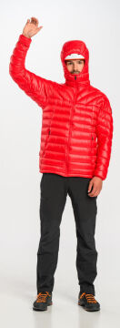 PAJAK Phantom Men Kırmızı 750 Fill RDS Kaz Tüyü Erkek Ultralight Outdoor Mont