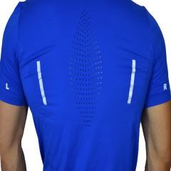 Falke Ergonomic Fitness Koşu Bike Outdoor Fermuarlı Mavi Tişört