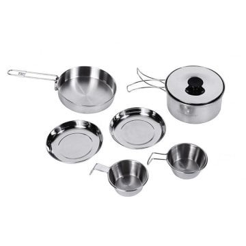 Kingcamp Backpacker Iii Silver Yemek Set (2 Kisi)