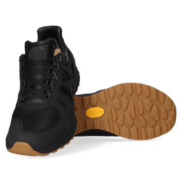 Lomer Italy Vitality Fit Premium MTX Waterproof Vibram Taktik Deri Erkek Ayakkabı Black