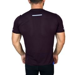 Falke Ergonomic Fitness Koşu Bike Outdoor V Yaka Bordo Tişört