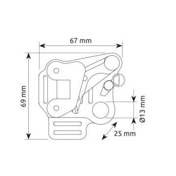 Camp 3261v / 3262v Turbofoot Evo Makaralı Ayak Jumarı EAC