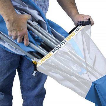Gci Outdoor SunShade Captain's Şemsiyeli Gölgelikli Kamp ve Plaj Sandalyesi Mavi