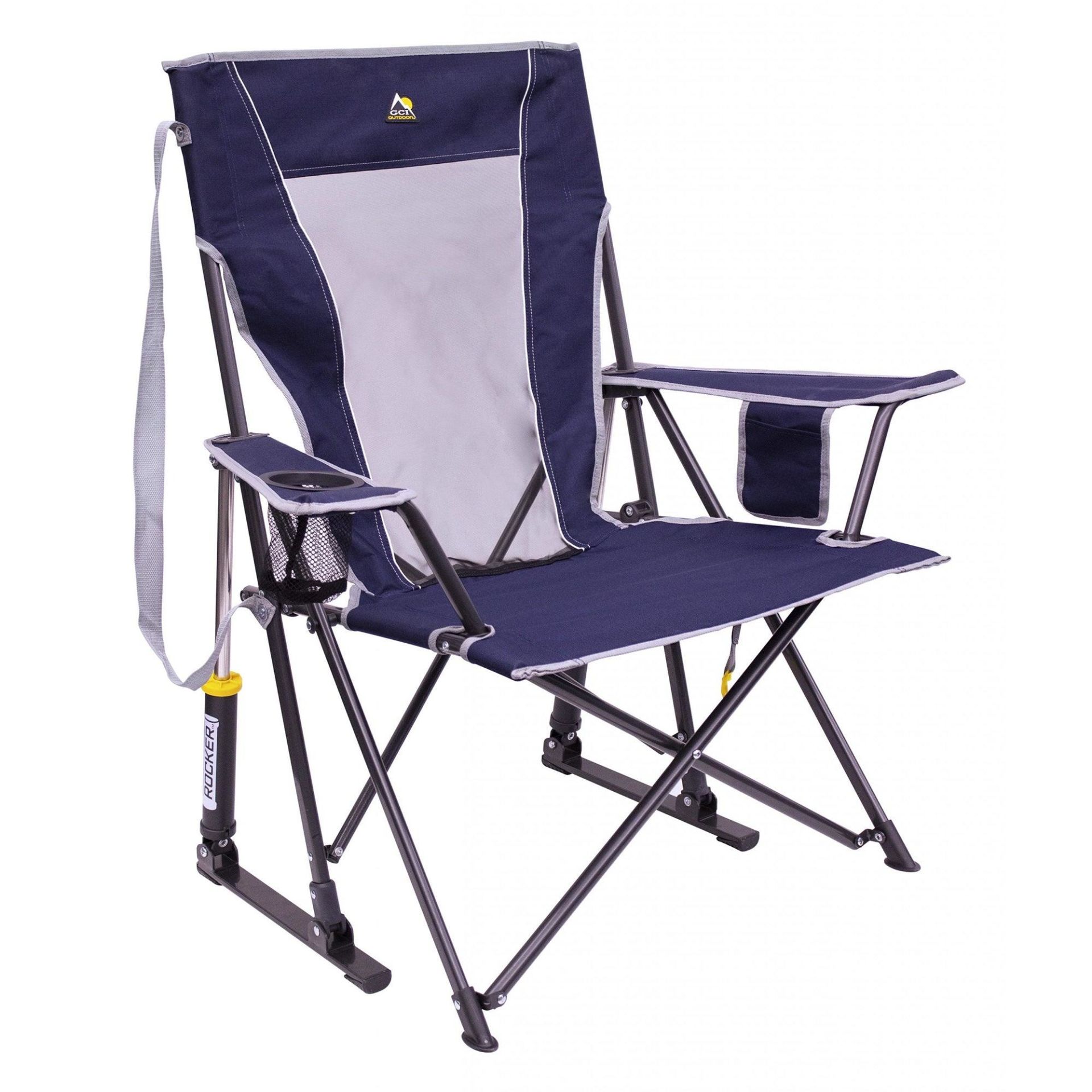GCI Outdoor Comfort Pro Rocker Amortisörlü Katlanır Kamp Sandalyesi Lacivert MZ
