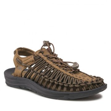 Keen UNEEK Monochrome Erkek Sandalet - Dark Olive Black 1023381 40