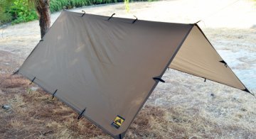 Bushlove Bushcraft Premium 4 Mevsim Coyote Brown Tarp Tente 3m*3m