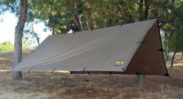 Bushlove Bushcraft Premium 4 Mevsim Coyote Kahve Tarp Tente 4m*3m