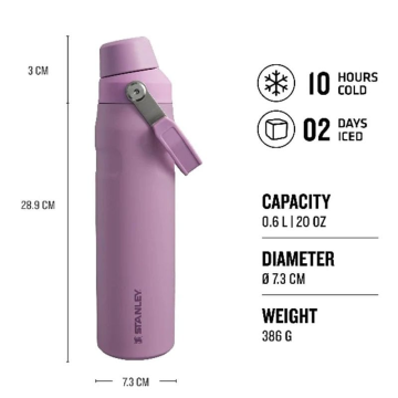 Stanley The Aerolight IceFlow Soğuk Su Termosu 0,60 Lt Lila