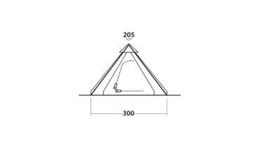 EasyCamp Bolide 400 8M² Teepee 4 Kişilik Yüksek Aile Çadırı