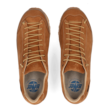 Lomer Italy Bio Naturale MTX Waterproof Vibram Full Çarşak Deri Erkek Ayakkabı Cognac