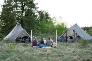EasyCamp Moonlight Cabin 10M² Glamping 10 Kişilik Yüksek Aile Çadırı