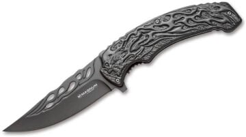 Böker Magnum Grey Flaming Skull Çakı