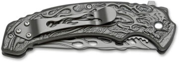 Böker Magnum Grey Flaming Skull Çakı