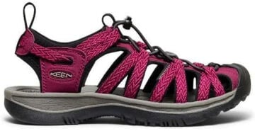 KEEN Whisper Kadın Sandalet BEAUJOLAIS/BLACK 1030554