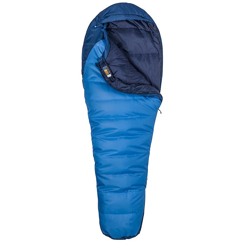 Marmot Trestles 15 Sol Fermuarlı -27C Uyku Tulumu Sol - Mavi