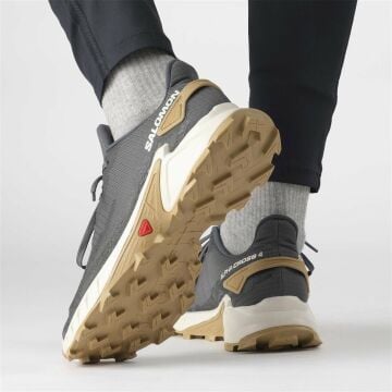 Salomon Alphacross 4 Erkek Patika Outdoor Koşu Ayakkabısı - Ebony/Rainy Day/Phantom  L41724100