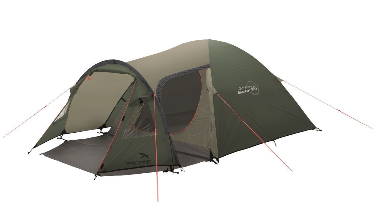 EasyCamp Blazar 300 Rustic Green Blackroom 3 Kişilik Yüksek Aile Çadırı
