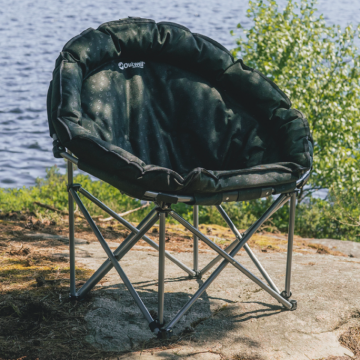 Outwell Casilda Deluxe Konforlu Katlanır Doğa ve Kamp Sandalyesi Blk.