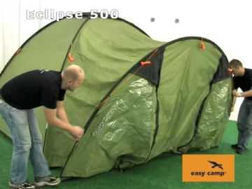 EasyCamp Eclipse 500 13M² Rustic Green Blackroom 5 Kişilik Yüksek Aile Çadırı