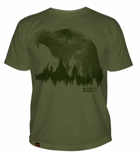 5.11 Logo T S/S Treeline Yeşil T-Shirt