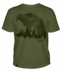 5.11 Logo T S/S Treeline Yeşil T-Shirt