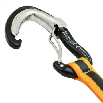 KONG Panic XL 45 cm Otomatik Kapanan Uzatmalı Karabina – 23 kN Yardımcı Tırmanış Ekipmanı 907SET002KK