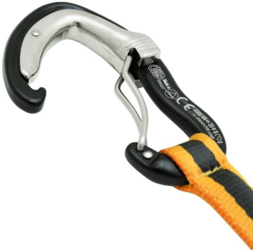 KONG Panic XL 45 cm Otomatik Kapanan Uzatmalı Karabina – 23 kN Yardımcı Tırmanış Ekipmanı 907SET002KK