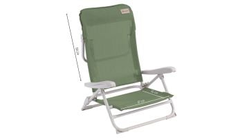 Outwell Seaford 4 Pozisyonlu & Konforlu Katlanır Plaj ve Kamp Sandalyesi Green V.